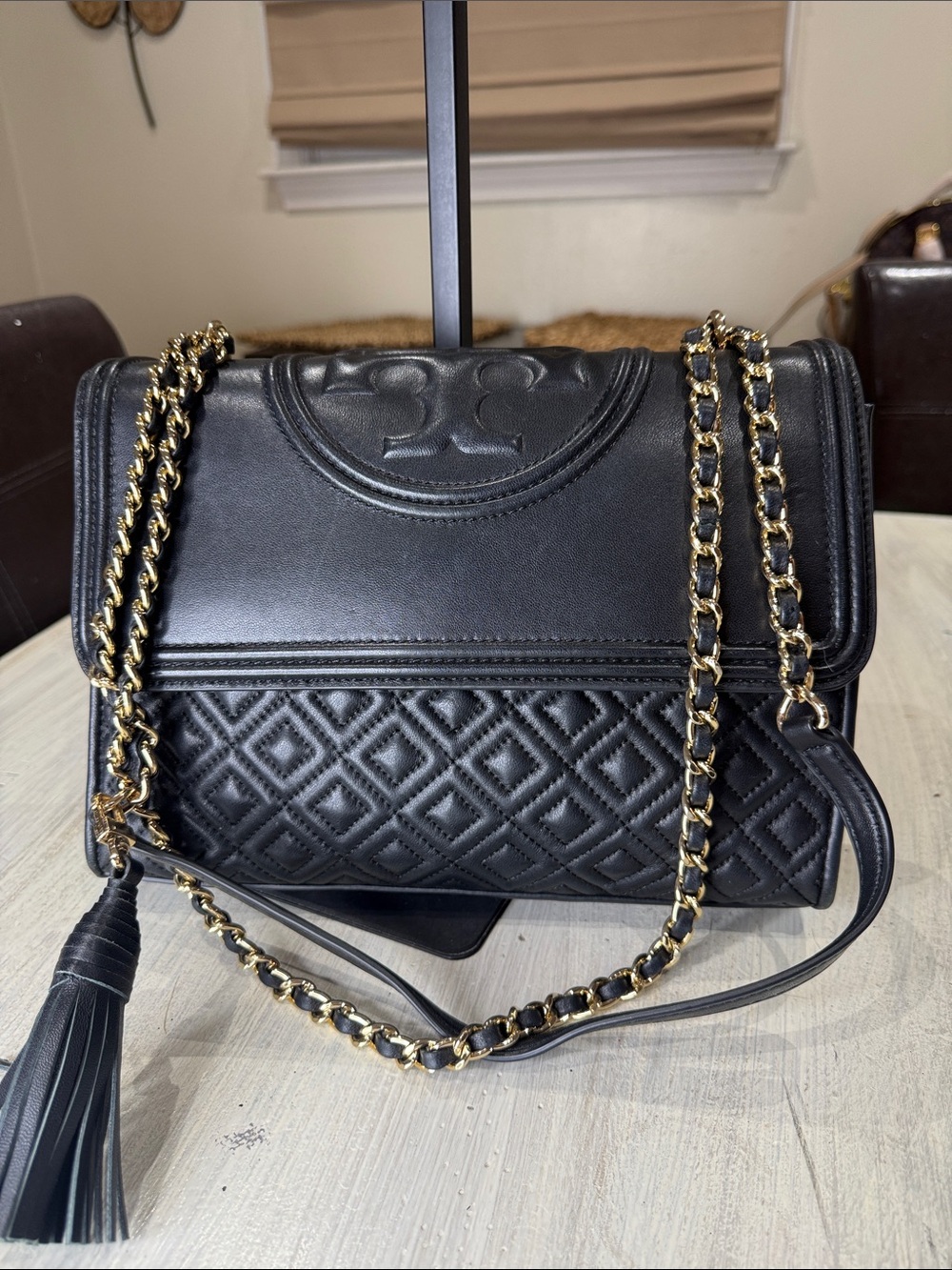 Tory Burch Fleming Convertible Shoulder Bag- EUC